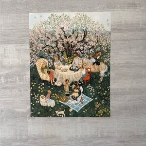 Lore Pemberton Charming Springtime Picnic Art Print
